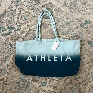 Athleta Teal Ombre Tote Bag